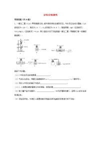 2022届高三化学一轮复习实验专题强基练4定性实验探究含解析