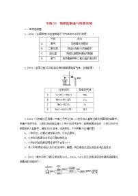 2022高考化学一轮复习专练50物质的制备与性质实验含解析