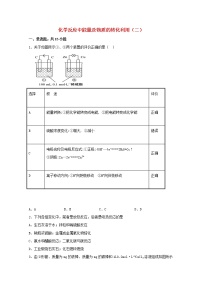 鲁科版 (2019)选择性必修1微项目 设计载人航天器用化学电池与氧气再生方案——化学反应中能量及物质的转化利用当堂检测题