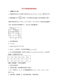 2022届高三化学一轮复习化学反应原理题型必练12化学平衡常数的影响因素含解析