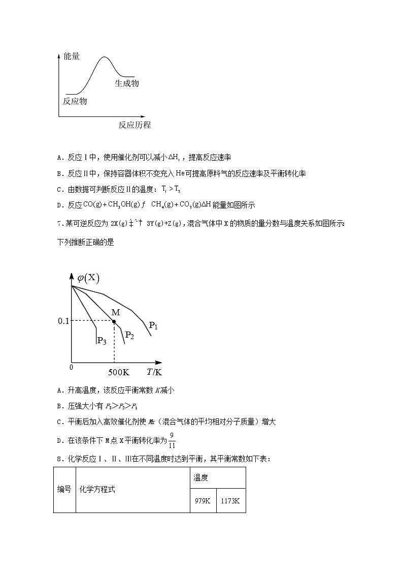 2022届高三化学一轮复习化学反应原理题型必练12化学平衡常数的影响因素含解析第3页