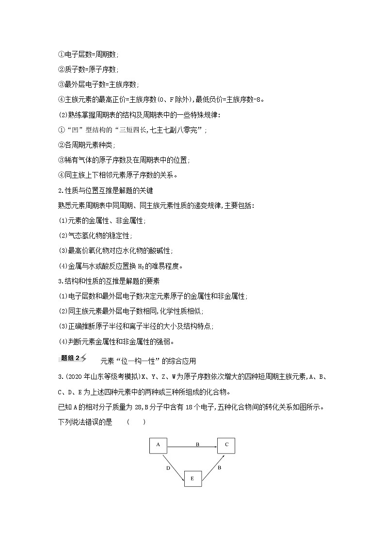 高考化学一轮复习题组训练5.2元素周期表元素周期律3含解析第2页