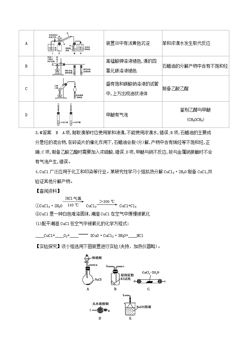 通用版2022届高三化学一轮复习强化训练化学实验热点题型含解析第2页
