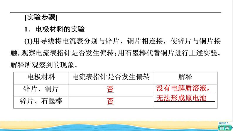 高中化学第6章化学反应与能量第2节实验活动6化学能转化成电能课件新人教版必修第二册04