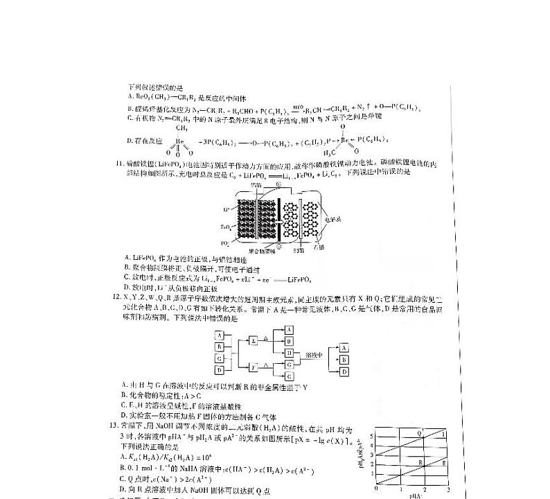 焦作市普通高中2022届高三年级第一次模拟考试（一模）理科综合化学试卷含答案03