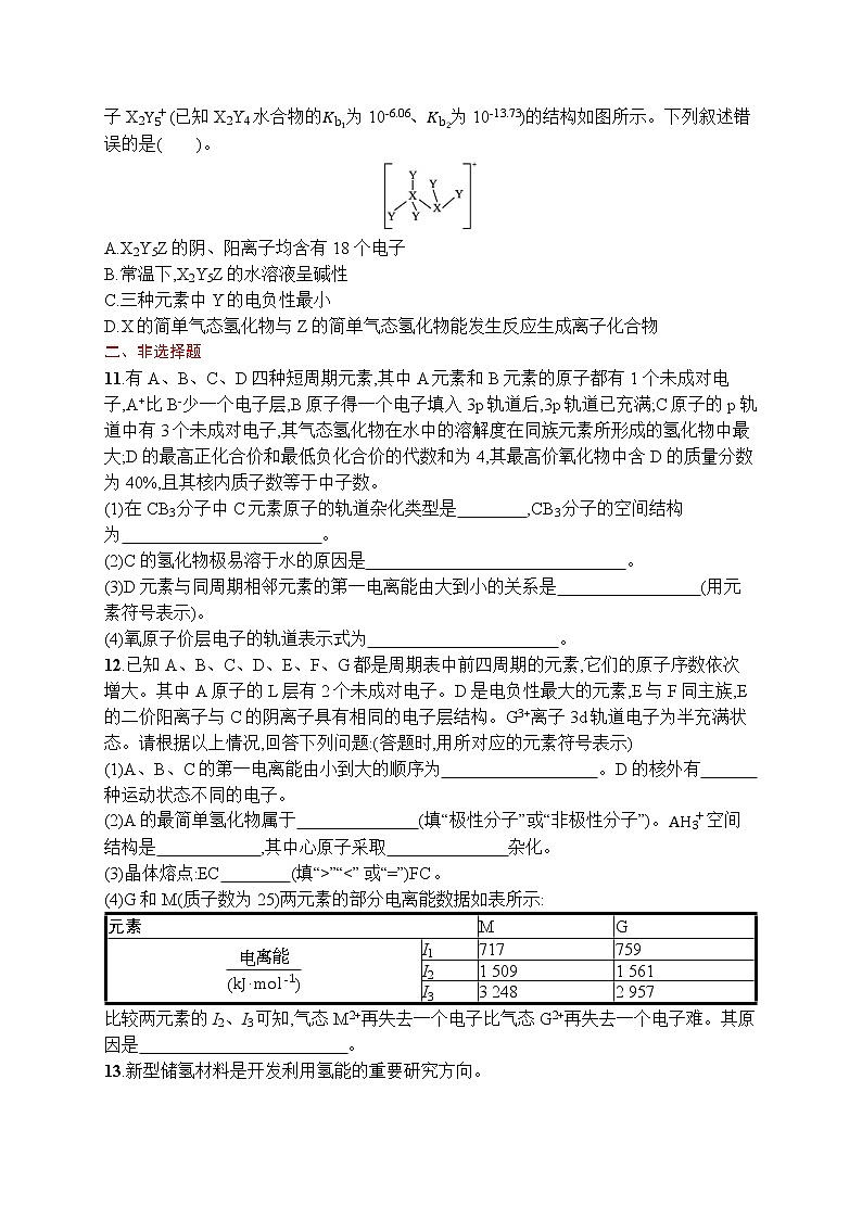 人教版新高考化学一轮复习训练-元素周期律　元素周期表03