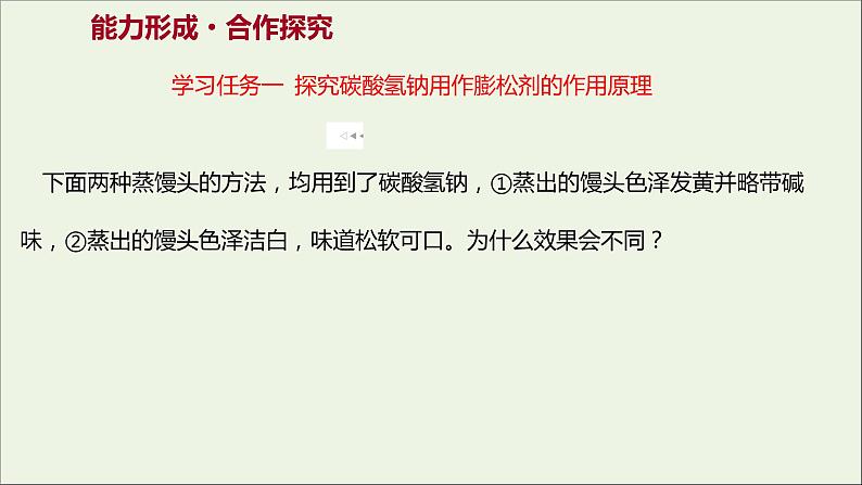 福建专用2021_2022学年新教材高中化学第1章认识化学科学微项目探秘膨松剂__体会研究物质性质的方法和程序的实用价值课件鲁科版必修103