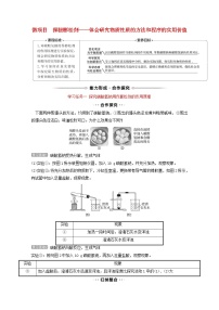 鲁科版 (2019)必修 第一册第1章 认识化学科学第2节 研究物质性质的方法和程序学案设计