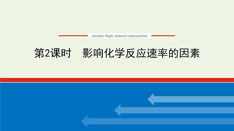 2021_2022学年新教材高中化学专题2化学反应速率与化学平衡1.2影响化学反应速率的因素课件苏教版选择性必修1第1页