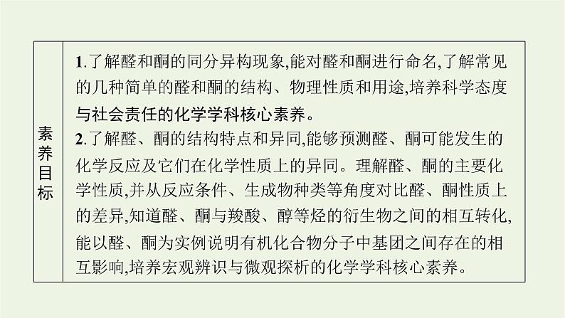 2021_2022学年新教材高中化学第2章官能团与有机化学反应烃的衍生物第3节第1课时醛和酮课件鲁科版选择性必修3第2页