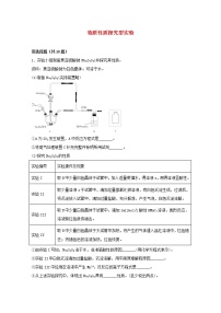 2022届高三化学一轮复习化学实验专题细练28物质性质探究型实验含解析