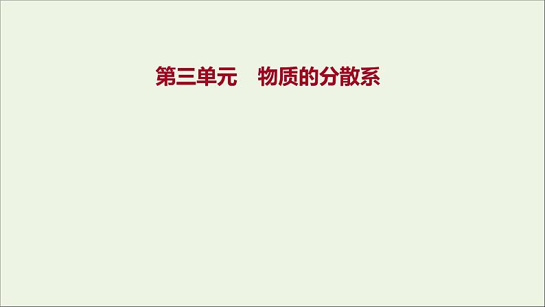 2021_2022学年新教材高中化学专题1物质的分类及计量第三单元物质的分散系课件苏教版必修1第1页