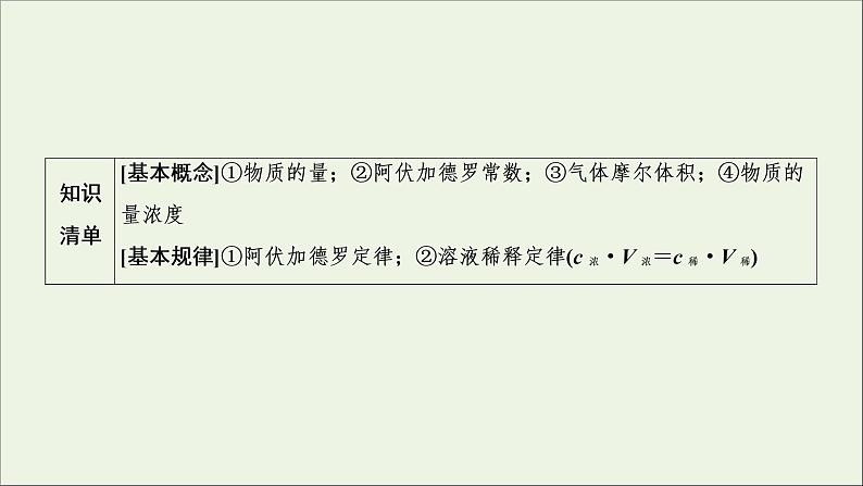 2022高考化学一轮复习第1章物质的量第1讲化学常用计量课件04