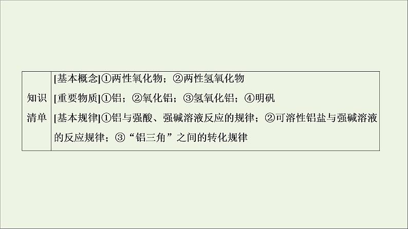 2022高考化学一轮复习第3章金属及其化合物第2讲铝及其重要化合物课件02