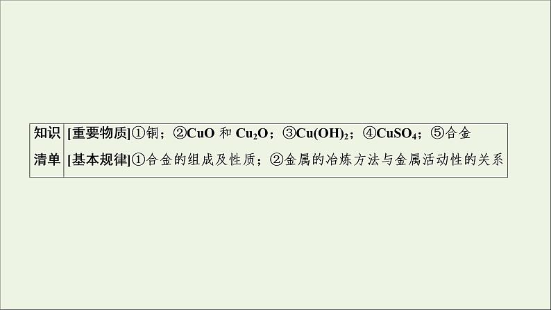 2022高考化学一轮复习第3章金属及其化合物第4讲金属材料及金属矿物的开发利用课件02