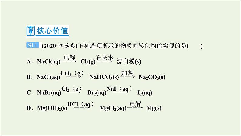 2022高考化学一轮复习第4章非金属及其化合物第7讲常见元素及其化合物的性质及转化课件第8页