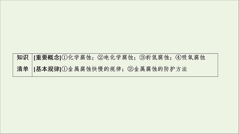 2022高考化学一轮复习第6章化学反应与能量第7讲金属的腐蚀与防护课件02