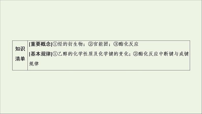 2022高考化学一轮复习第9章常见的有机化合物第2讲乙醇和乙酸课件02