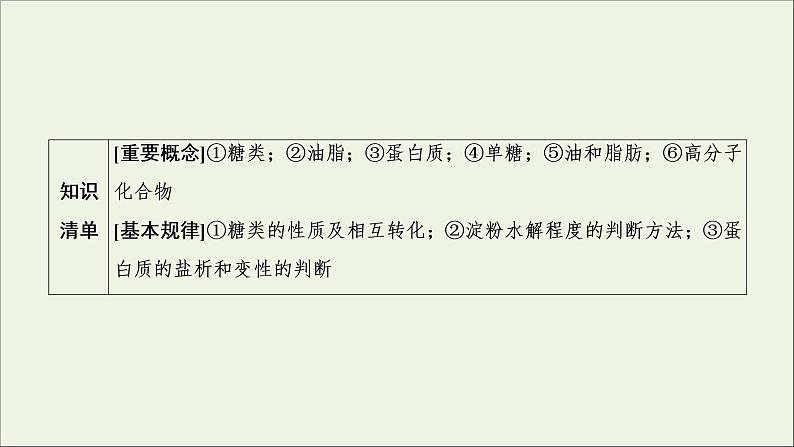 2022高考化学一轮复习第9章常见的有机化合物第3讲基本营养物质合成材料课件02