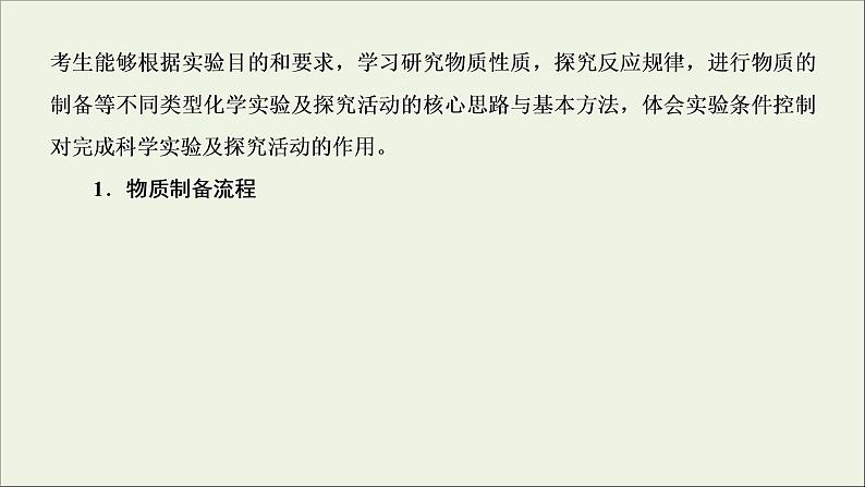 2022高考化学一轮复习第10章化学实验第4讲物质的制备及性质探究课件第3页