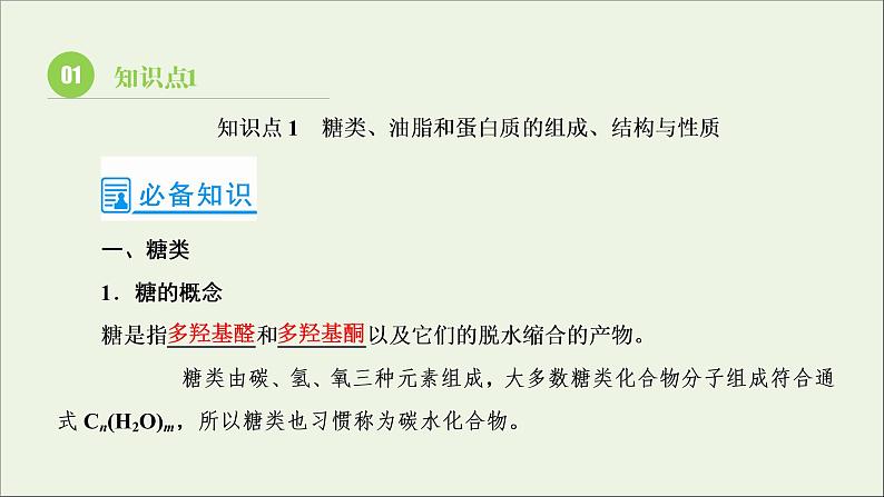 2022高考化学一轮复习第12章有机化学基础第4讲基本营养物质有机高分子化合物课件第3页