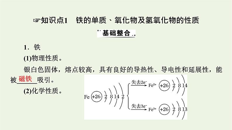 2022版高考化学一轮复习第3章金属及其化合物第3节铁及其重要化合物课件第4页