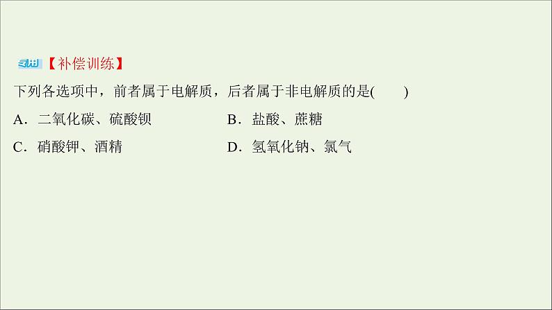 2021_2022学年新教材高中化学练习一离子反应课件新人教版必修1第4页