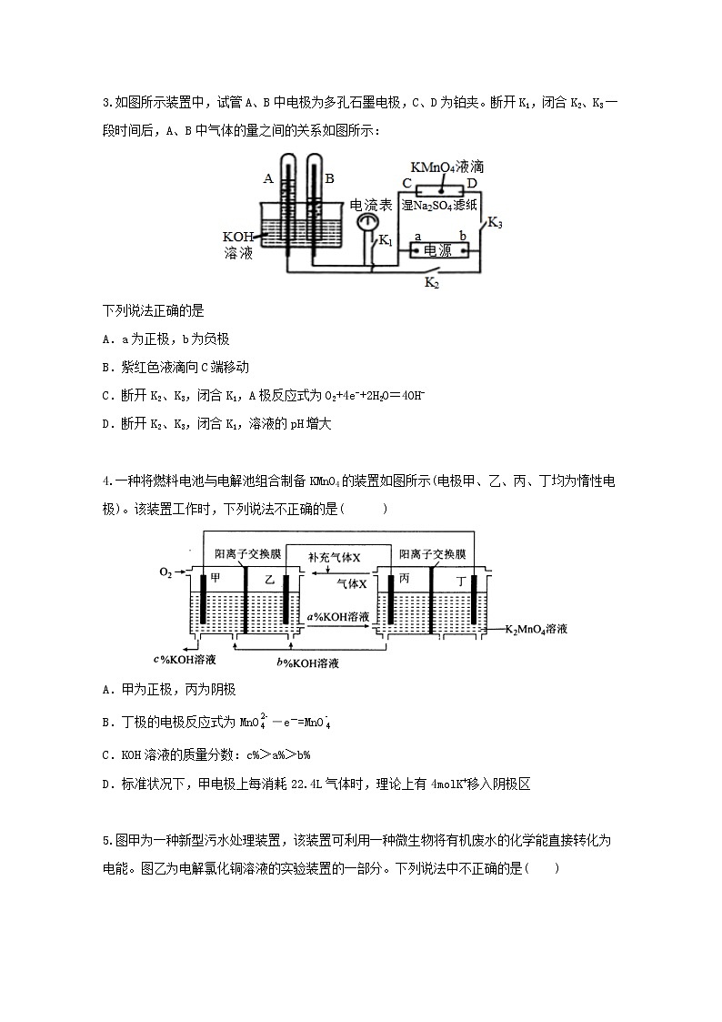 2022届高三化学一轮复习考点特训电解池1含解析第2页