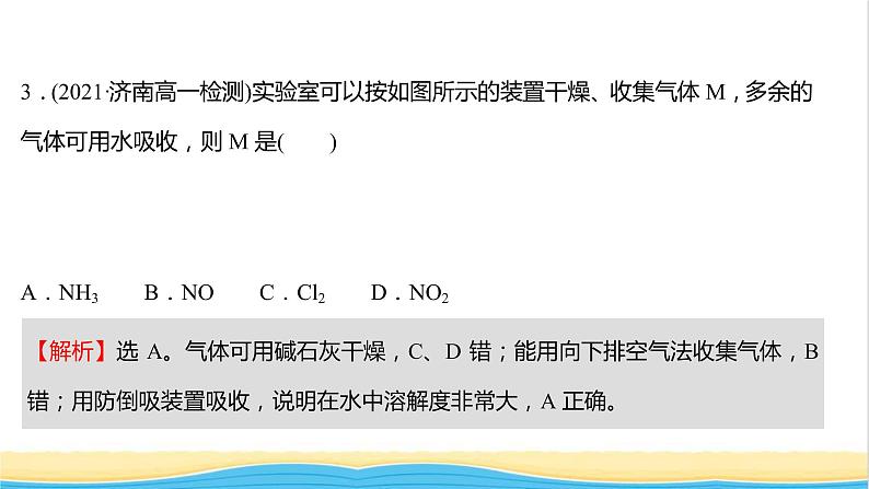 福建专用高中化学课时练24氨的转化与生成课件鲁科版必修105