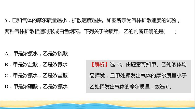 福建专用高中化学课时练24氨的转化与生成课件鲁科版必修108