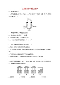 2022届高三化学一轮复习考点特训金属的电化学腐蚀与防护含解析