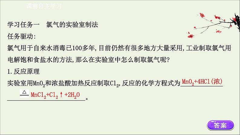 浙江专用高中化学课时检测10氯气实验室制取及氯离子的检验课件新人教版必修第一册03