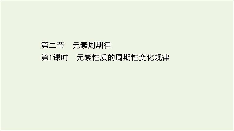 浙江专用高中化学课时检测21元素性质的周期性变化规律课件新人教版必修第一册01