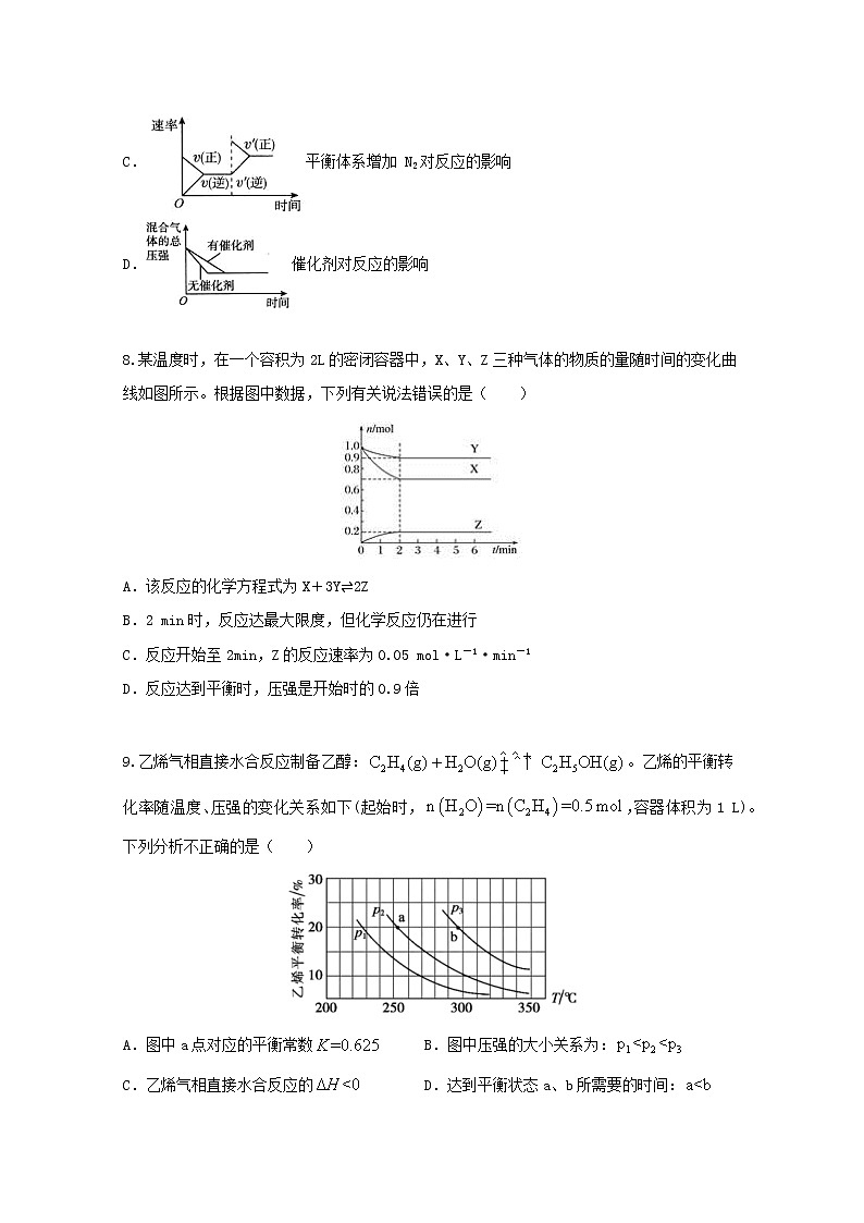 2022届高三化学一轮复习考点特训化学反应速率与化学平衡2含解析第3页