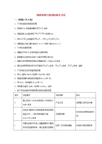 2022届高三化学一轮复习实验专题强化练19物质检验与鉴别的基本方法含解析