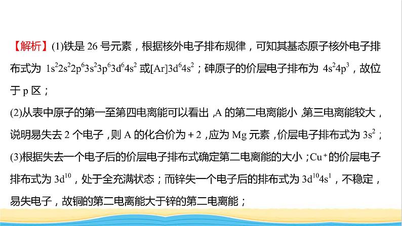 高中化学专题训练四物质结构与性质大题专项练课件人教版选择性必修第二册第4页