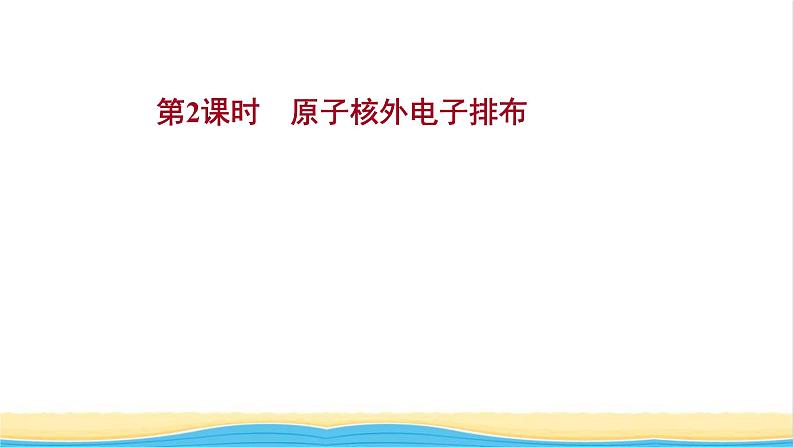 高中化学专题2研究物质的基本方法第三单元第2课时原子核外电子排布课件苏教版必修1第1页