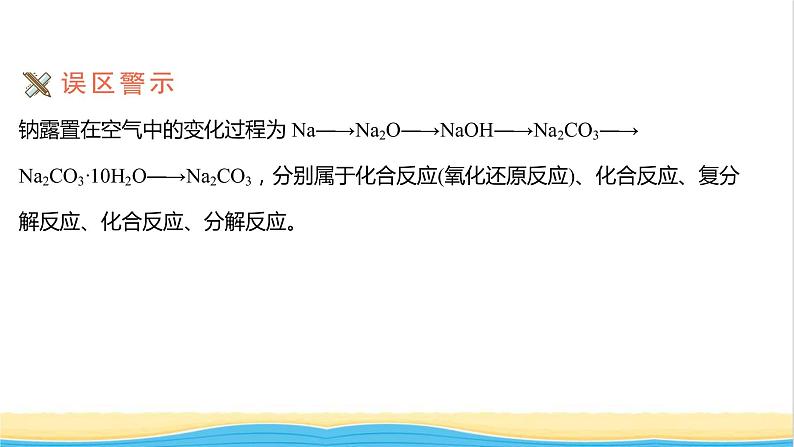 高中化学专题3从海水中获得的化学物质第二单元第1课时钠的性质与制备课件苏教版必修105