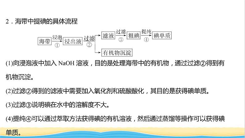 高中化学专题3从海水中获得的化学物质第三单元第2课时从海水中提取镁从海带中提取碘课件苏教版必修1第4页