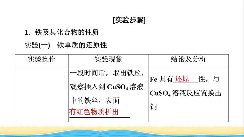 高中化学第3章铁金属材料经典实验课件人教版必修第一册第3页