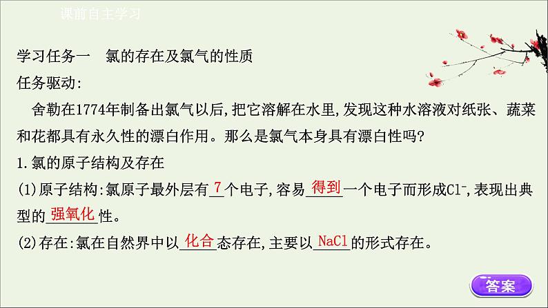 浙江专用高中化学课时检测9氯及其化合物课件新人教版必修第一册第3页