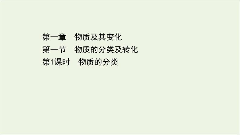 浙江专用高中化学课时检测1物质的分类课件新人教版必修第一册01