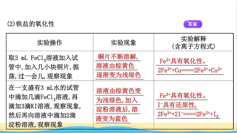 浙江专用高中化学实验活动2铁及其化合物的性质课件新人教版必修第一册204