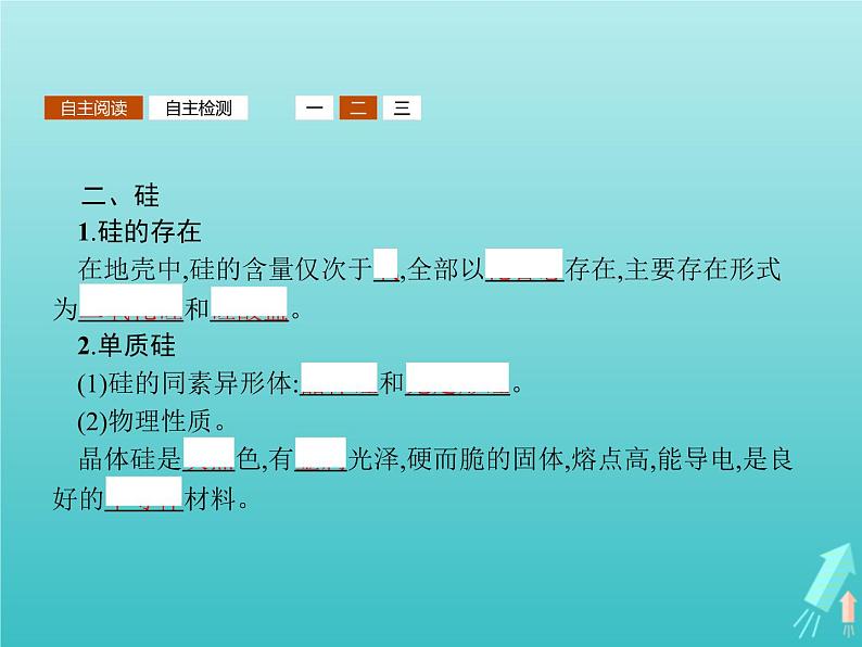 2021_2022学年高中化学第4章材料家族中的元素第1节第1课时半导体材料和光导纤维课件鲁科版必修104