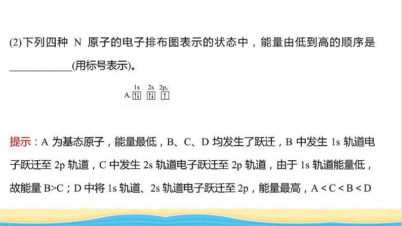 高中化学第一章原子结构与性质章末复习课课件新人教版选择性必修第二册第6页