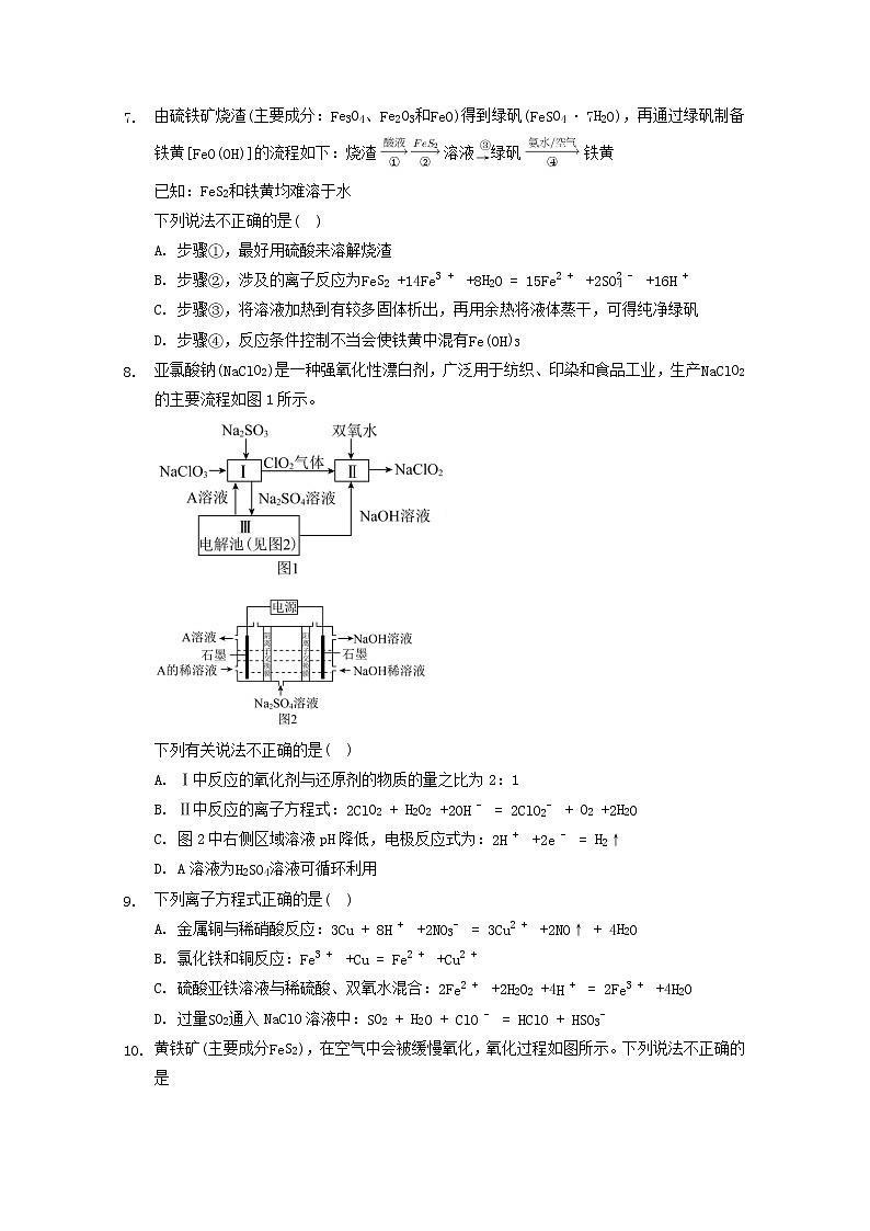 2022届高三化学一轮复习专题十离子方程式书写及正误判断含解析02