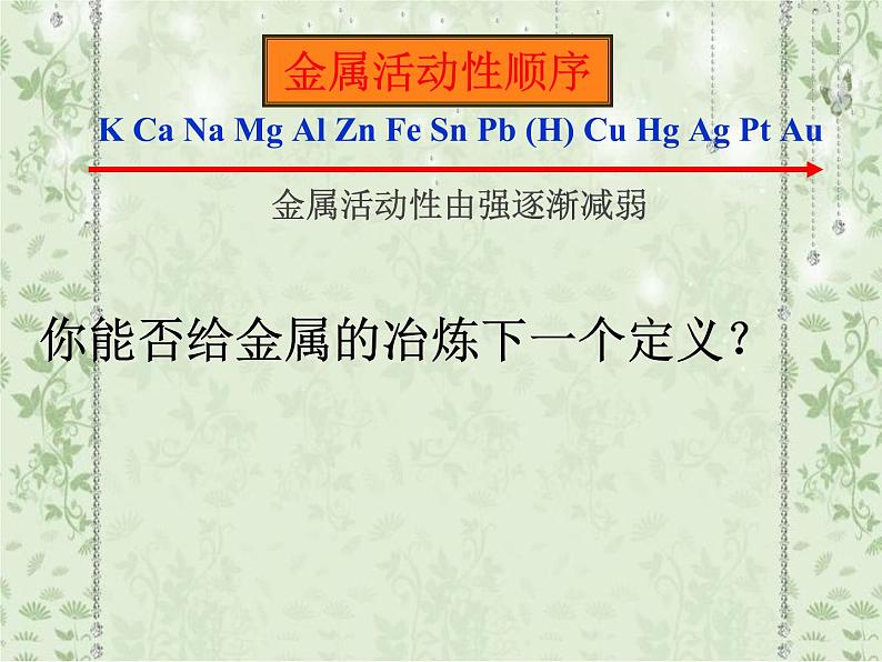 高中化学必修2课件全集：第4章 第1节 开发利用金属矿物和海水资源03