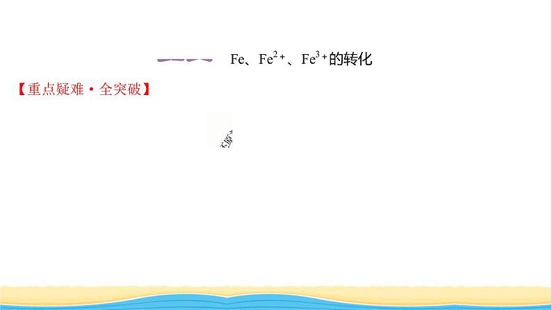 2021_2022学年高中化学第3章物质的性质与转化第1节第1课时亚铁盐和铁盐课件鲁科版必修102