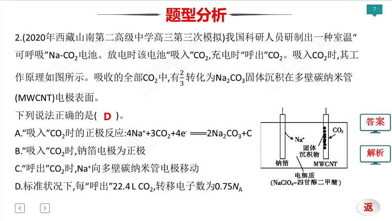 2022届高考化学二轮专项突破 类型7  电化学课件PPT第7页