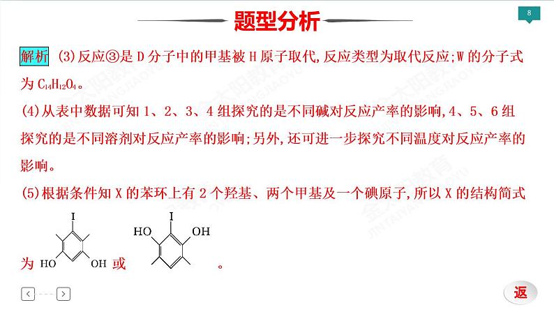 2022届高考化学二轮专项突破 类型12  有机化学基础课件PPT08